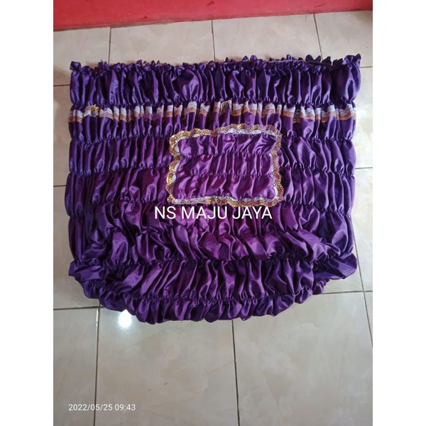 KAIN RAJUT/KERUT PETI JENAZAH WARNA UNGU TUA