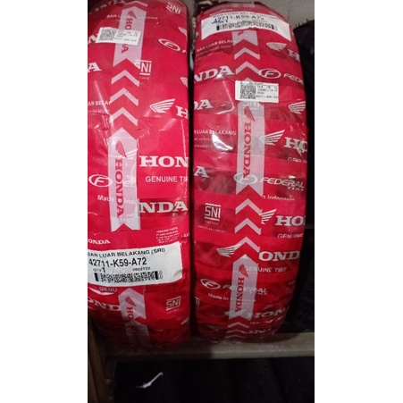 Ban ahm federal 100/80-14 tubles ban belakang vario 150 dan matic lainnya