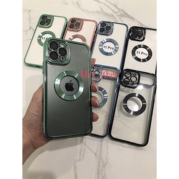 Ultra Plated LENSPRO CHROME Electric plated Case Iphone 11 12 13 Pro Max XR X XS XS MAX Casing  Pelindung Silikon HP Lens Pro