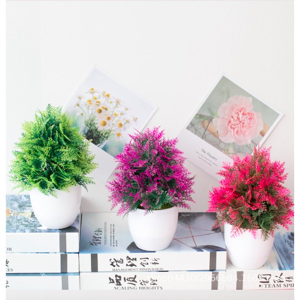 TANAMAN BUNGA PLASTIK DEKORASI RUMAH TANAMAN HIAS TREND MURAH IMPORT COD EYE GRASS-2