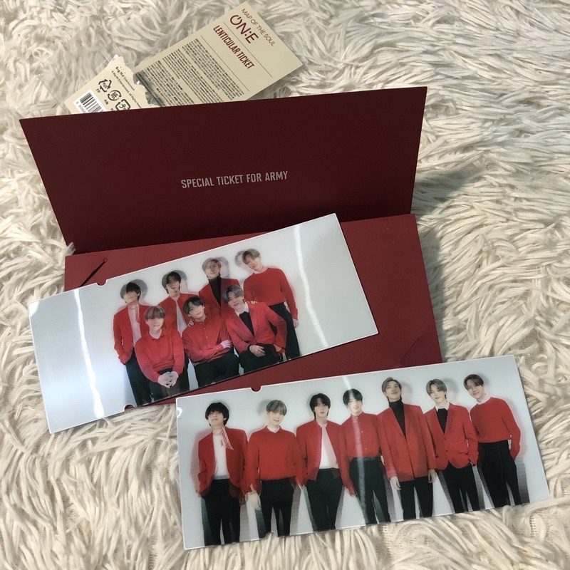 LENTICULAR TICKET BTS MOTS ON:E CONCERT