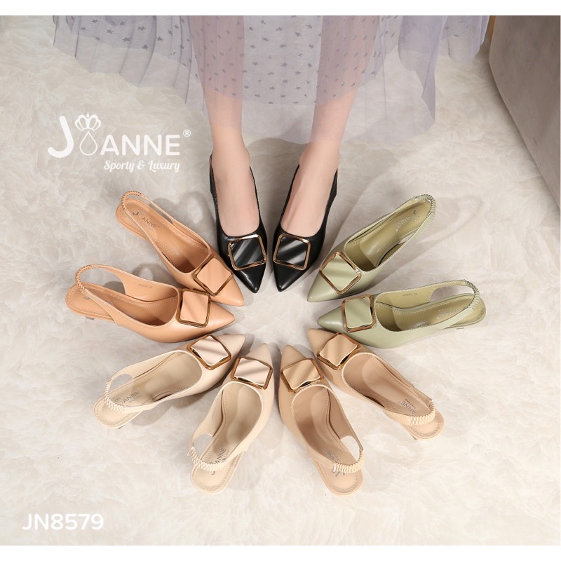 RESTOCK! [ORIGINAL] JOANNE Slingback High Heels Shoes Sepatu Hak Wanita #JN8579