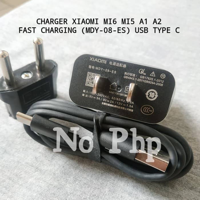 CHARGER XIAOMI MI6 MI5 MI A1 A2 FAST CHARGING ORIGINAL USB TYPE C