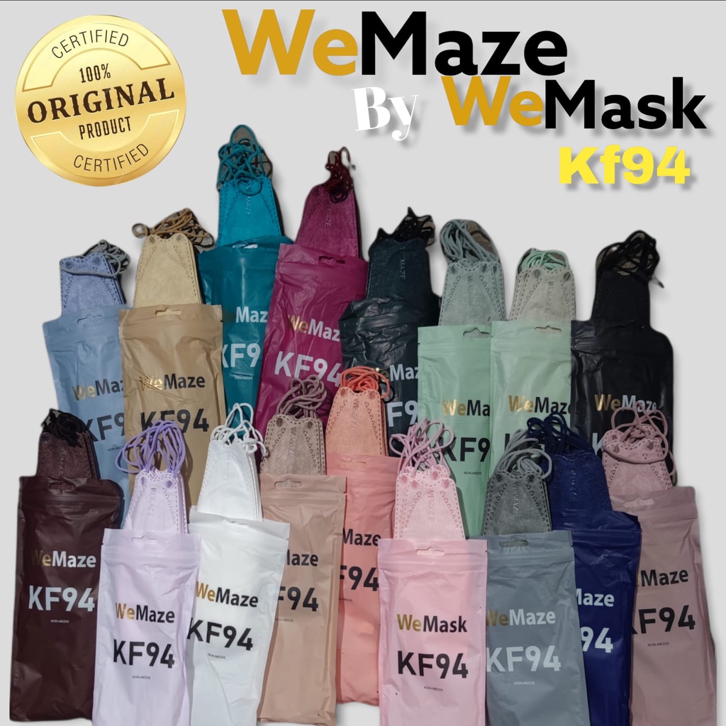 WEMASK WEMAZE  KF94 10 PC - MASKER PREMIUM KF94 WEMASK 4PLY MEDICAL GRADE