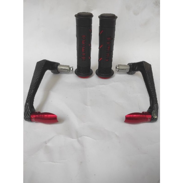 grip handgrip domino garis+ progruard carbon 1 paket