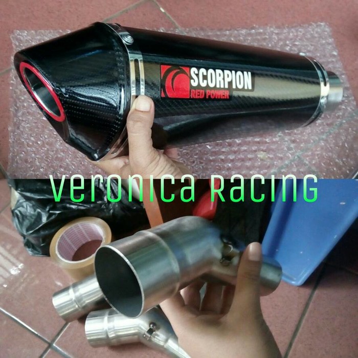 Knalpot Scorpion Slip on Ninja 250fi karbu Z250, Ninja RR Mono