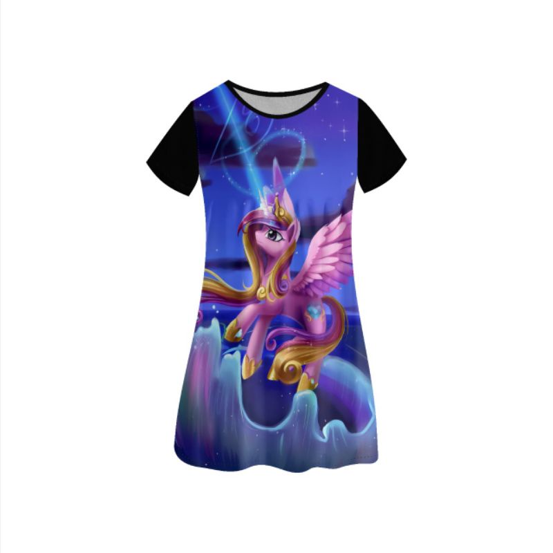 Baju Dress Daster Anak Animasi Kartun 3D Frozen Micket Mouse Princess Binatang Lucu Dll (Boleh Reque