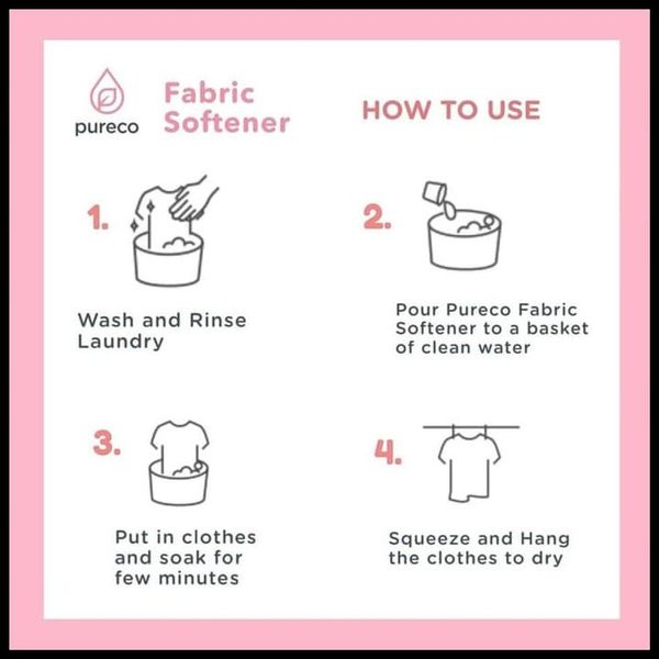 Pureco Fabric Softener | Sabun Cuci &amp; Pelembut Pakaian