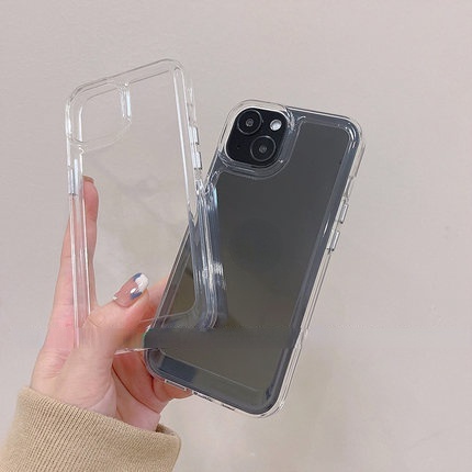 (2 Gen) Hard Case Transparan Untuk IPhone 14 13 12 11 Pro Max X XR Xs Max 7 8 Plus SE 2020