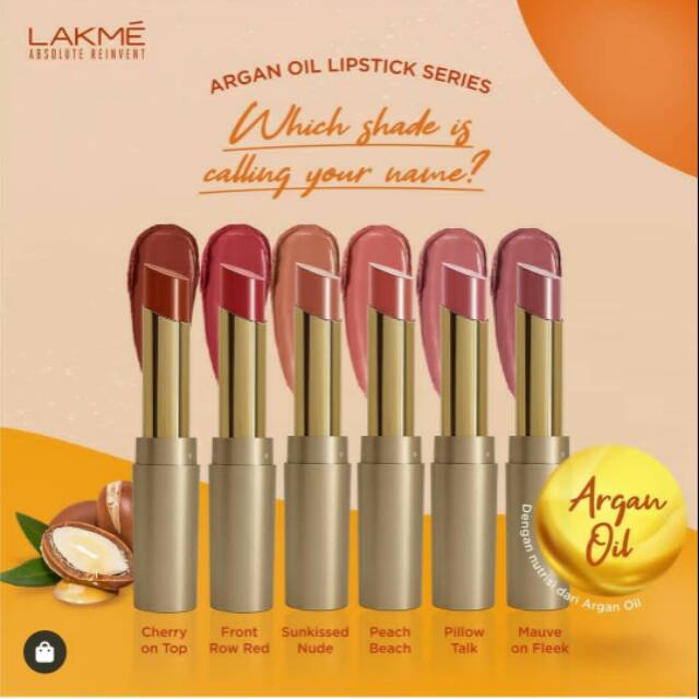 Lakme absolute reinvent argan oil matte lipstik