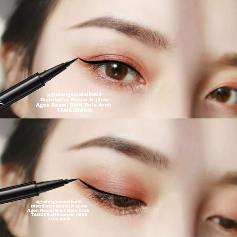 ready cod Eyeliner Hitam Cair Tahan Lama Waterproof Pen anti air import murah terbaru 2021