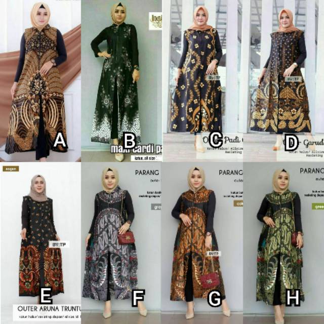 Diskon Mens Batik Outer Kardigan OnL0pJAHk8VB63