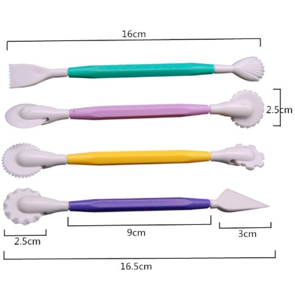 Pemotong Adonan Fondant Cutter Cake Decorating Tools Pastry Carving