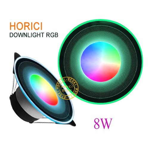 MEREK HORICI ASLI 8W LAMPU CEILING / DOWNLIGHT/ CEILING, LAMPU CEILING RGB, RGB WARNA WARNI