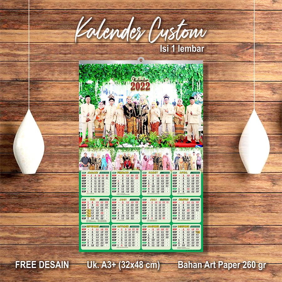 

KALENDER 2023 CUSTOM FOTO KELUARGA ( isi 1 lembar )
