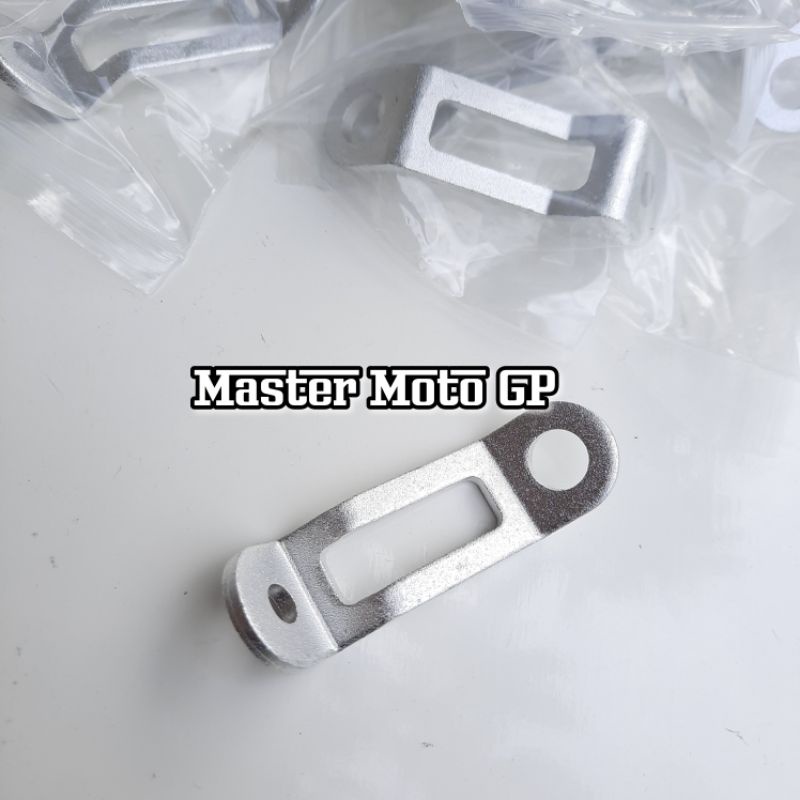 Breket Tabung minyak rem CNC Silver breket Minyak Rem pelengkapan Master Rem Universal