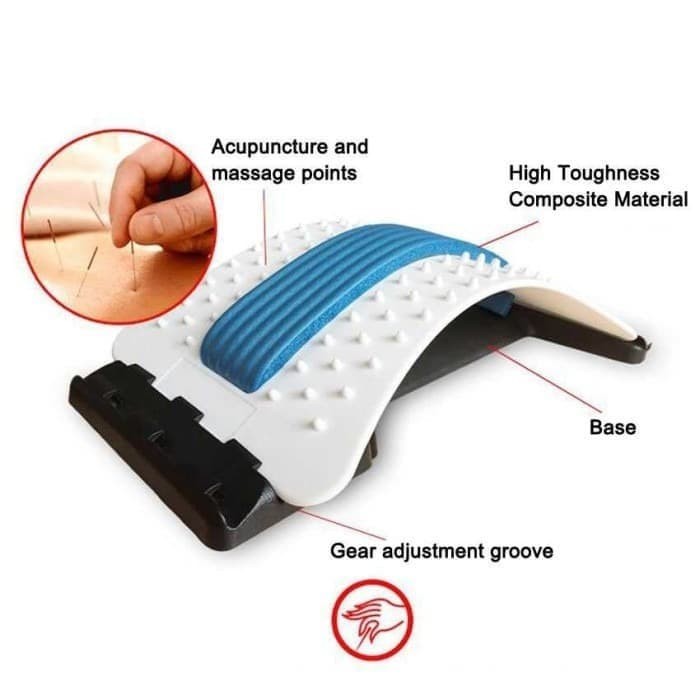 CHIROPRACTIC MULTI LEVEL BACK STRETCHER FOR LOWER BACK PAIN RELIEF