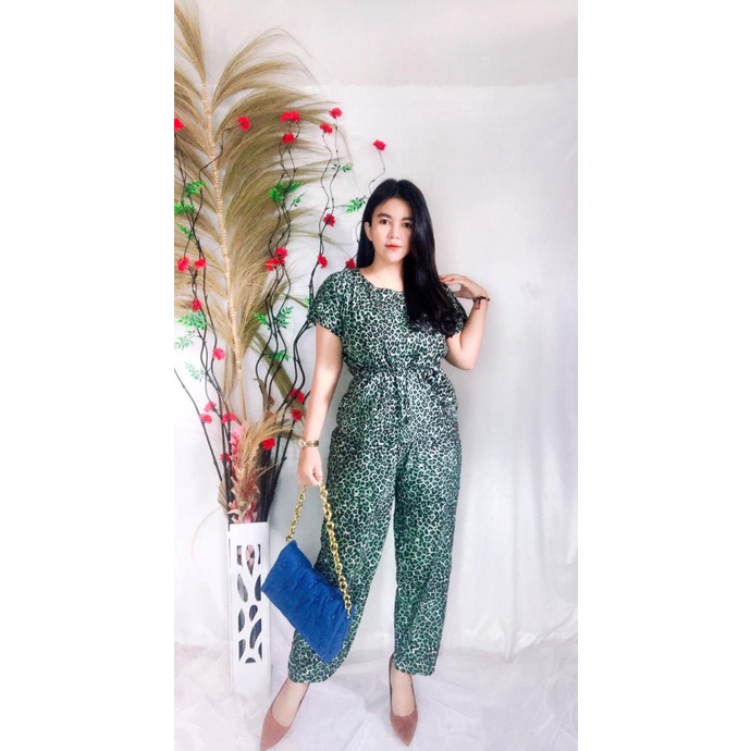 Daster Babydoll Panjang Bali-BD - LEOPARD ABU