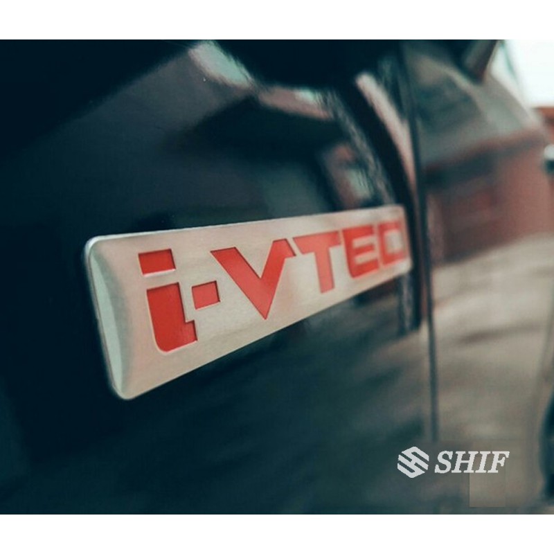 1Pc Stiker Emblem / Badge Logo i-vtec Bahan Metal untuk Fender Belakang Mobil Honda