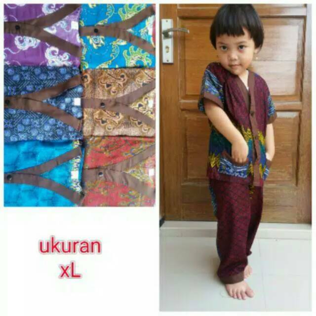 Batik piama anak usia 0.1-5th  motif dan warna rondom tidak pilih