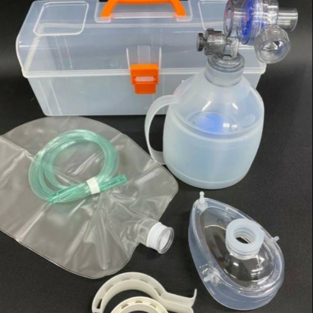 Resuscitator Set Silicone Manual Ambubag MPM / Ambu Bag Gea Autoclave - Child