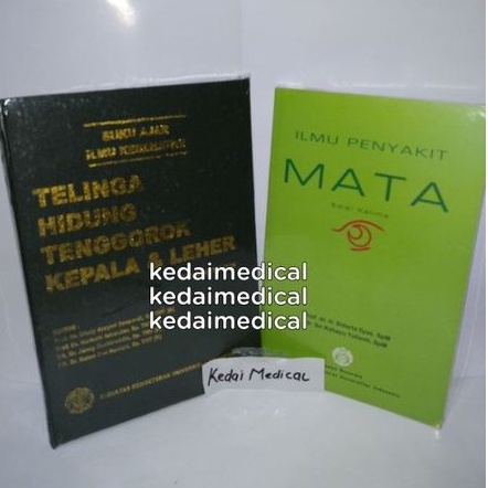 PAKET 2 BUKU TELINGA HIDUNG DAN TENGGOROKAN+ ILMU PENYAKIT MATA UI