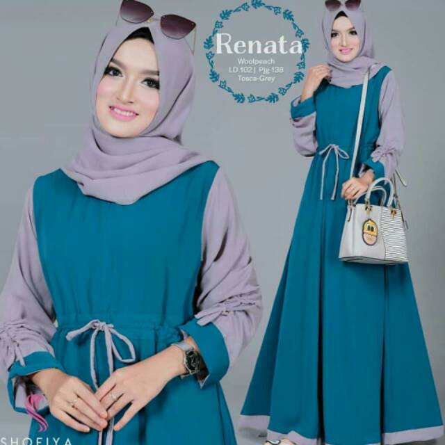 New Renata Dress/Gamis Murah/Dress Murah/Renata Harga Promo Termurah/Gamis Diskon