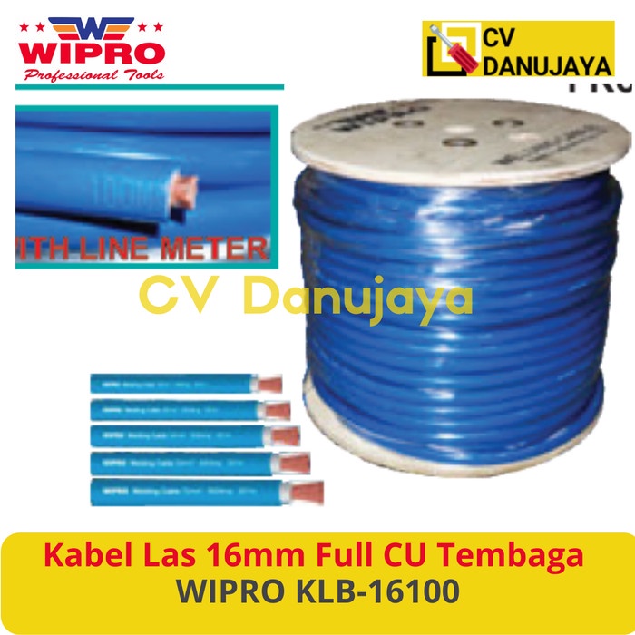 Kabel Las 16mm Full CU Tembaga Welding Las Cable Full WIPRO KLB-16100 KLB-25100 KLB-35100