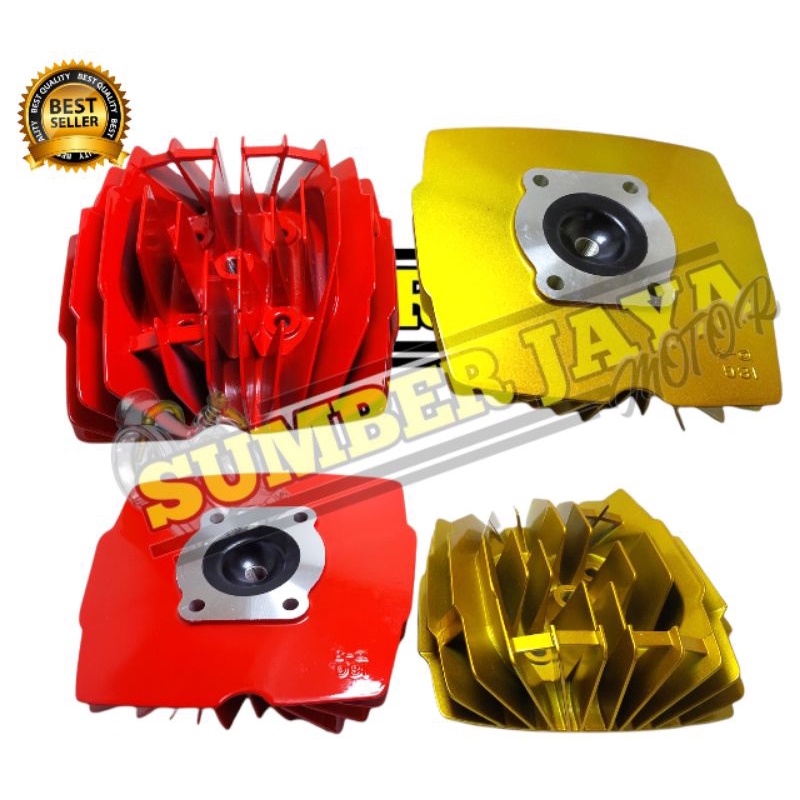 SILINDER KOP NANAS HEAD BLIMBING YZ125 PNP RX KING WARNA MERAH DAN GOLD EMAS