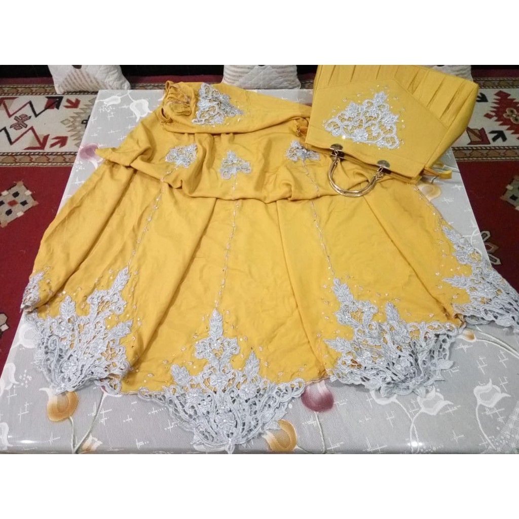 Mukena bordir timbul