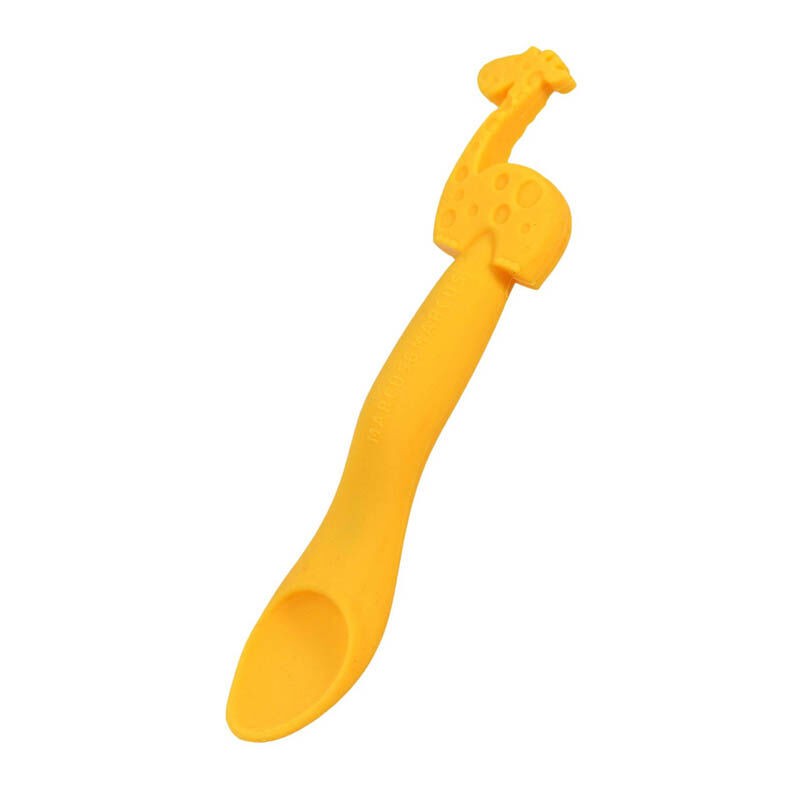 Marcus &amp; Marcus Silicone Feeding Spoon - Giraffe Yellow