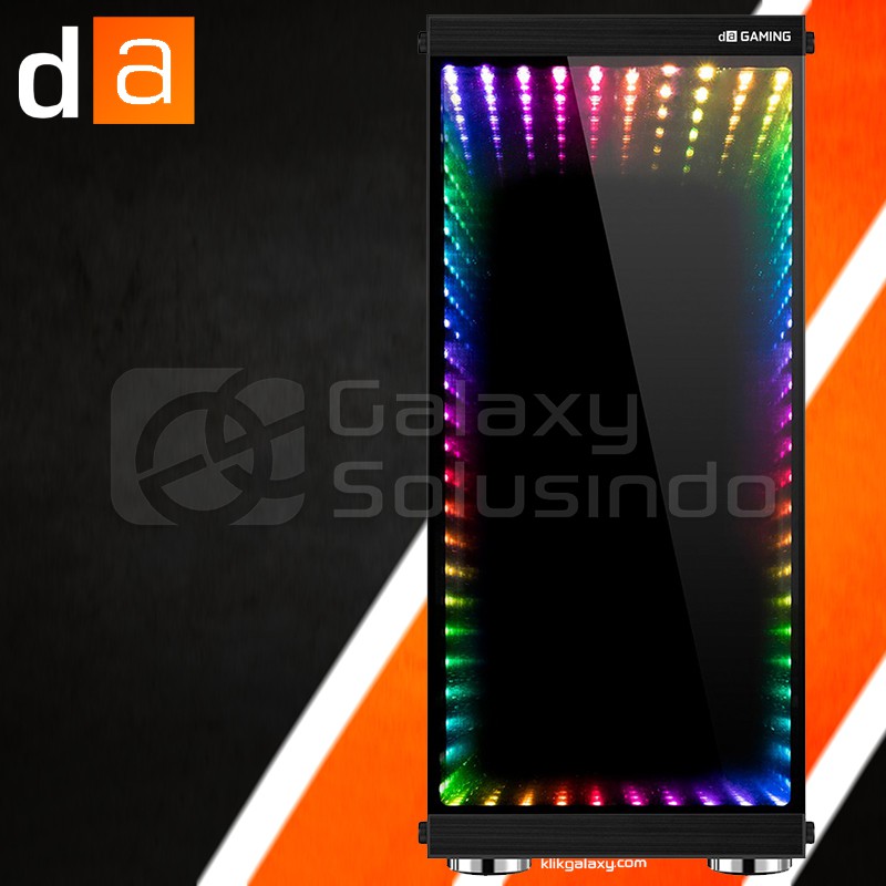 Digital Alliance DA Gaming Mirror RGB Tempered Glass Mid Tower Case