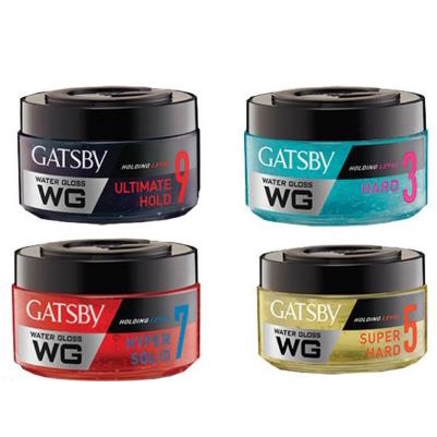 ^ KYRA ^ Gatsby Watergloss Minyak Rambut Hypersolid Hard Ultimate Super Soft - Kemasan Besar