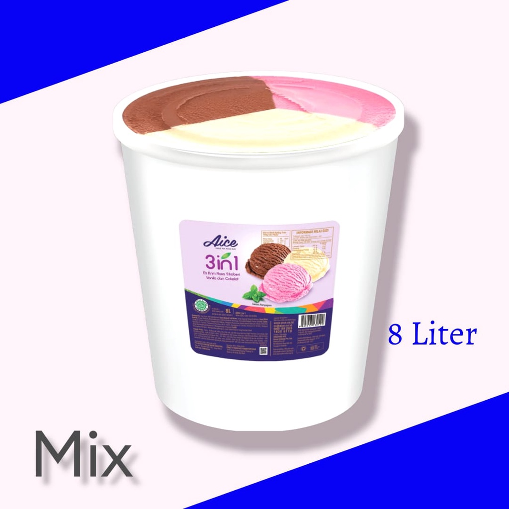 

Es Krim Aice 8 liter Mix