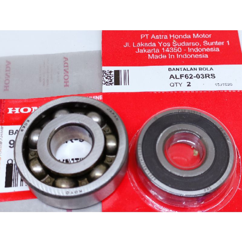 Bearing Laher Roda Belakang 6303+6203 untuk kanan kiri Honda CRF150, original