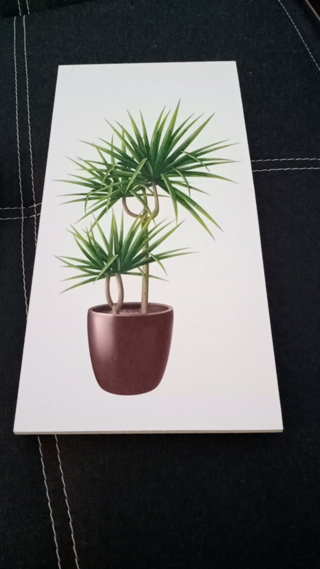 B39 Hiasan Dinding Dekorasi Ruang Tamu Motif Tanama Bunga Palm Free Bubble Wrap