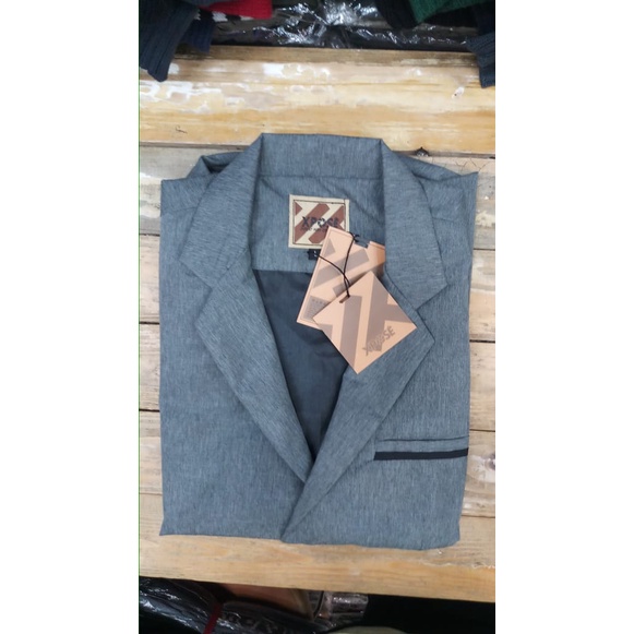 Vest Formal - Rompi Setelan Dalaman Jas Pria/Groomsmen Wedding - Slim Fit M L XL Big Size/Jumbo/XXL-Berkerah - Dark Grey