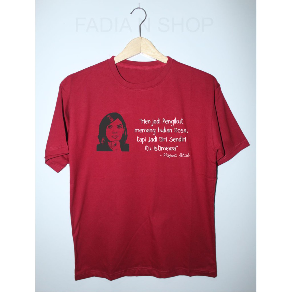 KAOS KATA KATA NAJWA SIHAB KAOS DISTRO KAOS BANDUNG