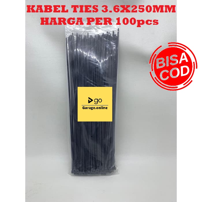 Kabel Ties Kabel Pengikat 3.6x250mm (25cm) Nylon cable tie isi 100 per pak termurah