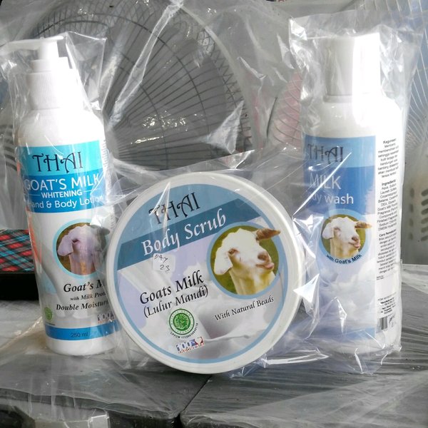 PAKET SUSU KAMBING WHITENING THAILAND GOATS MILK