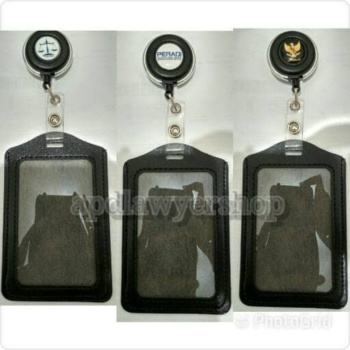

Limited Name Tag Id Card Kulit Saku Plus Yoyo Putar Logo Garuda Peradi Advokat Gilaa!!!