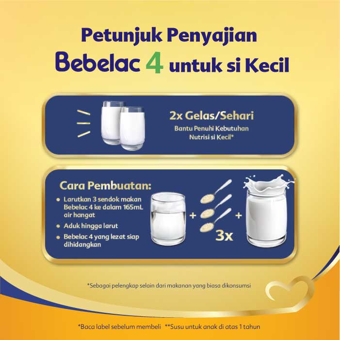 SUSU BEBELAC TAHAP 4 ( 3KG / 3000G) RASA VANILA / MADU