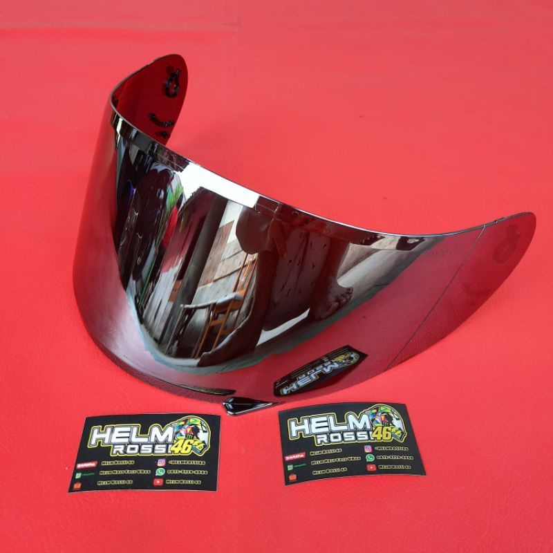 [COD] Distributor Visor Flat Iridium Silver, Blue, Gold, Darksmoke, Clear Bening pnp KYT R10 RC7 K2R