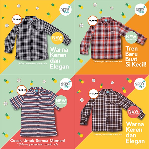 Baju Koko Anak Afrakids - Baju Muslim Anak Laki-Laki