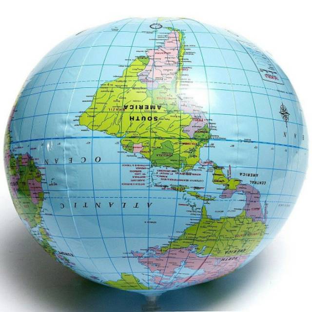 Bola tiup globe bola dunia