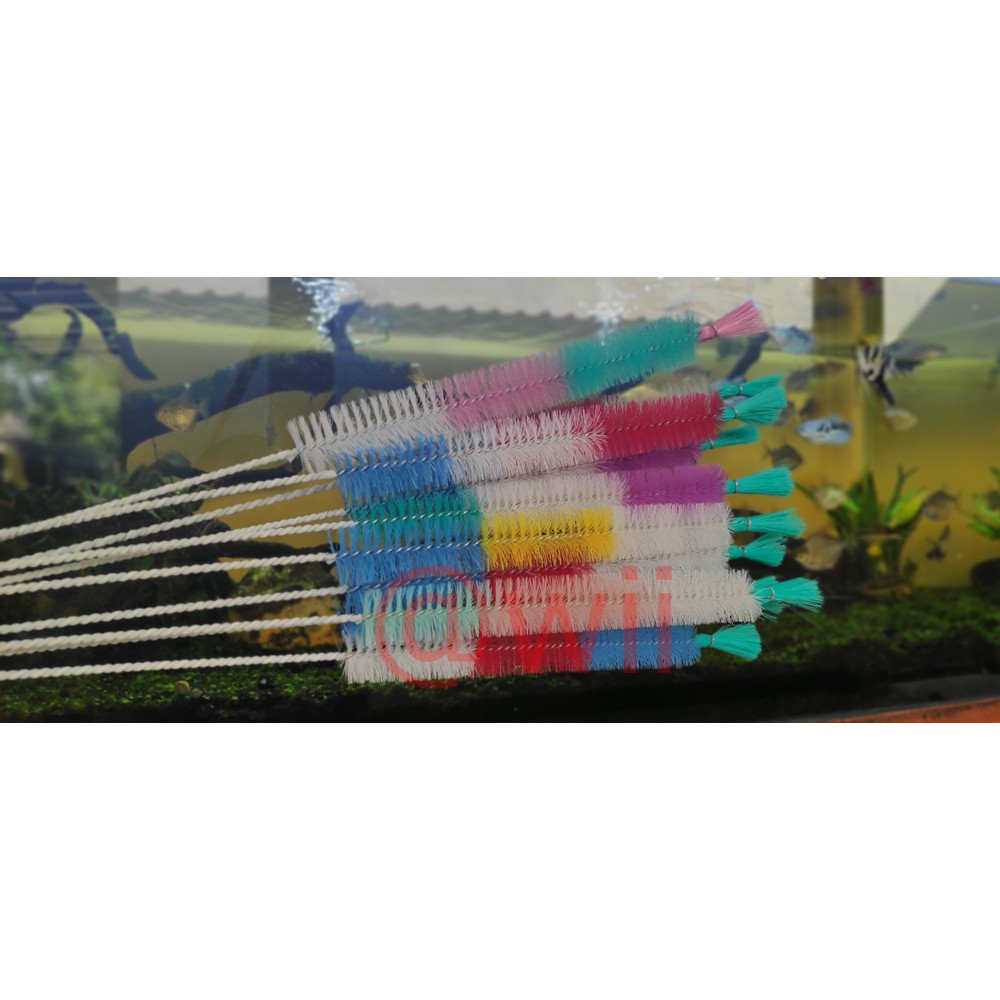 SIKAT PEMBERSIH PIPA SELANG BRUSH AQUARIUM AQUASCAPE KOLAM IKAN SPIRAL