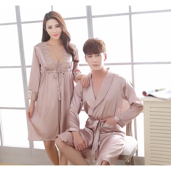 Piyama Couple Satin Impor Baju Tidur Couple Satin Kimono Satin Piyama Pengantin Baru Pys 47 Shopee Indonesia