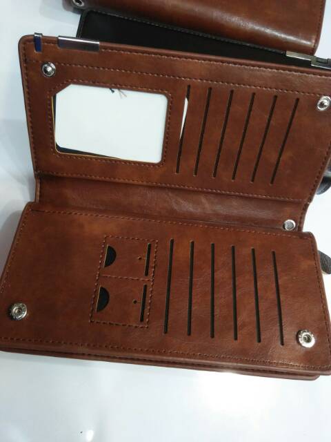 Dompet panjang res dan lipat handbag import kulit