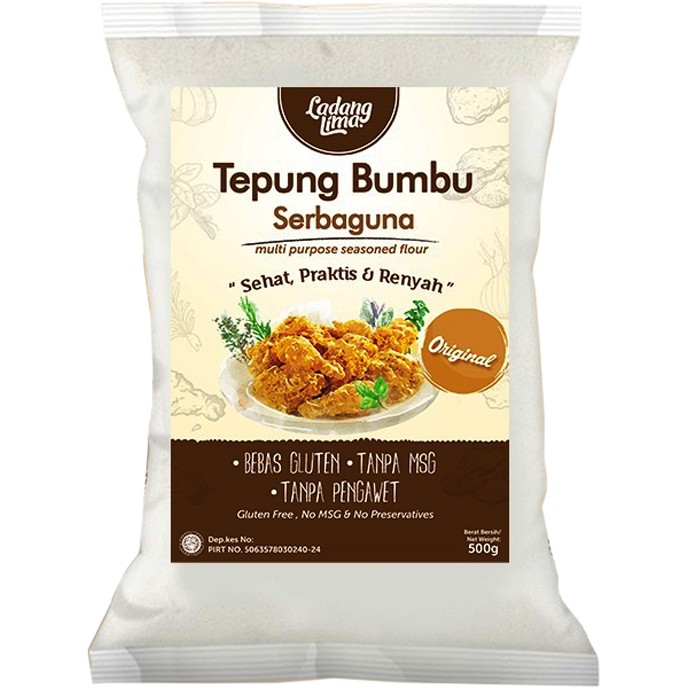 

Tepung Bumbu Gluten Free Ladang Lima 500 gram