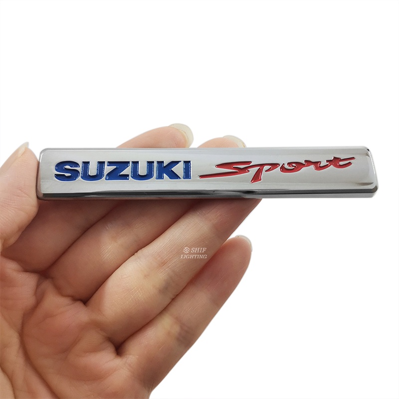 1pc Stiker Emblem Fender Samping SUZUKI Sport Untuk SUZUKI